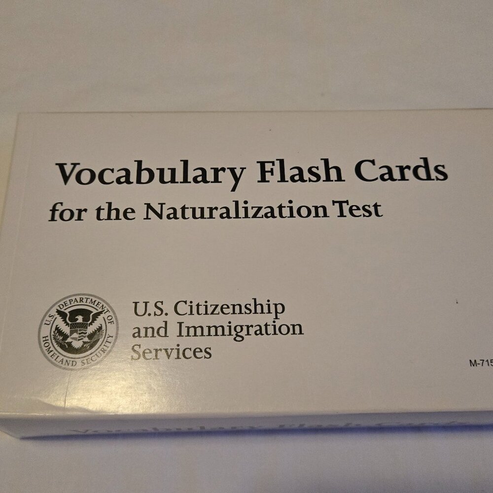 USCIS Vocabulary Flash Cards for the Naturalization Test – Official Study  Set